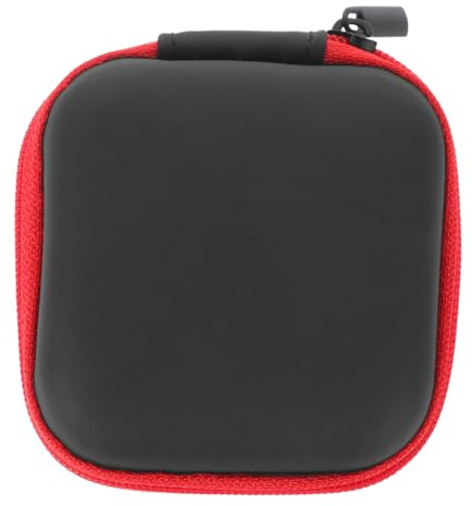 HOMSFOU Étui De Voyage Compact pour Écouteurs avec Organisateur De Câbles Résistant À l'eau Antirayures avec Fermeture Éclair Facile 2.95X2.76X0.98 Pouces