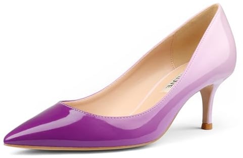 Joy IN Love Women's Shoes Low Heels Pointy Toe Kitten Heel Daily Pumps | 6,3 cm Kitten Heels Low Heel Pumps Arbeit Party Kleid Schuhe
