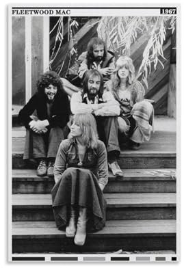 WLLKIY Fleetwood Mac Poster, Musik, Retro-Modernes Wandposter, Dekorative Leinwand, Modernes Schlafzimmer Wohnzimmer Dekoration, 30 x 45 cm