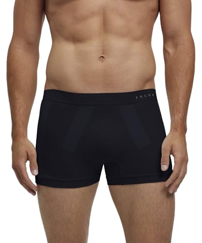 FALKE Warm M BX Fil Fonctionnel séchage Rapide 1 pièce, sous-vêtements de la Couche de Base Homme, Noir Black 3000, M