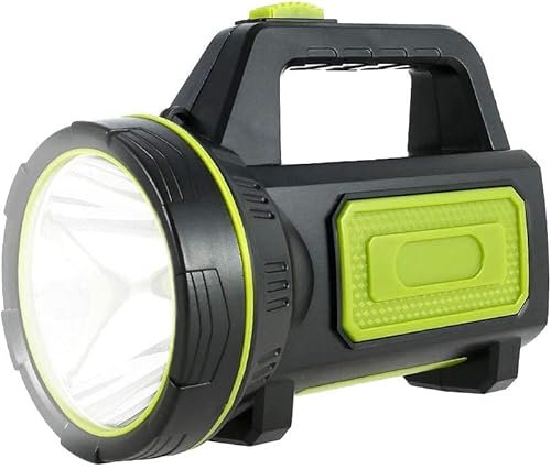 Lampe Torche Led Ultra Puissante Rechargeable USB 13500 Lumens 6000 mah avec Lumière Latérale Lampe de Poche Etanche Haute Puissance pour Urgence Chasse Randonnée Camping (Sans Lumière Latérale)
