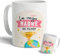 DEREGALOOS Taza de cerámica divertida para Madres. Taza de café Regalo día de la Madre. Regalo Original con frase para mujer. Tazas divertidas con frase. (La mejor madre del mundo (trofeo))