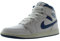 NIKE Herren Air Jordan 1 Mid SE, Weißes industrielles blaues Segel, 47.5 EU