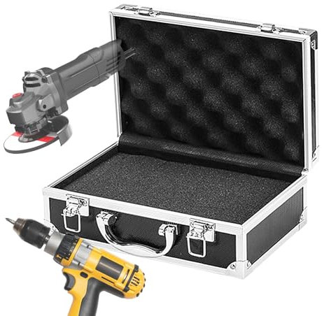 Aluminium-Aufbewahrungsbox, Werkzeugkiste mit Griff - Kleine -Aufbewahrungsbox - Kleine Alubox Alukoffer Aluminium Koffer, Transportbox, Lagerbox, Werkzeugkiste 25,5 x 16,5 x 9,5 cm