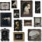 KBKBART Dark Academia Wandkunst, Gothic-Heimdekoration, stimmungsvolle Wanddrucke, Hexengalerie, Halloween-Dekoration für Wohnheim und Badezimmer, ungerahmt