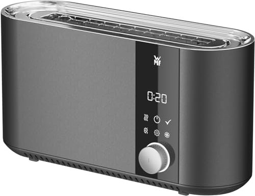 WMF Master Toaster Langschlitz Motorisiert, 2 Scheiben, XXL-Toast, Automatische Brotzentrierung, Check-Up Funktion, 980 W, Touch Bedienfeld, LED-Lichtleiste, Edelstahl Matt
