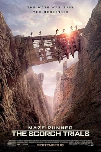 Poster Maze Runner The Scorch Trials, A5, Wandkunst, Heimdekoration, Filmposter, Leinwand, Film, Kino, Retro, Vintage, Kult, klassisch, Nostargic, Saga, moderner Nachdruck, wir drucken jedes Poster