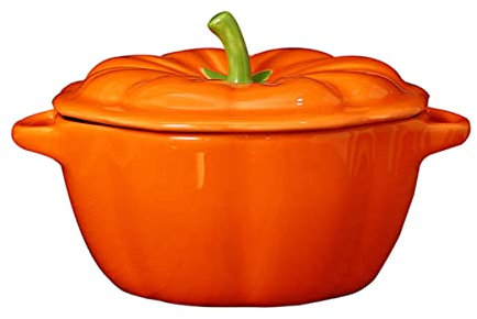 TOPBATHY Cuenco De Cerámica Para Modelar Calabazas Decorativo Ideal Para Sopa y Almacenaje