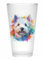 Merchandise for Fans Trinkglas |Saftglas | Glas | Becher | matt | 450ml - Hund West Highland White Terrier 157