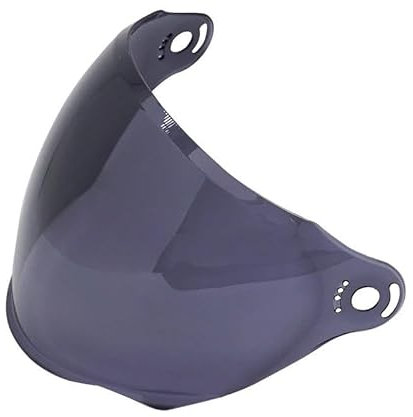 Airflow Windscreen Wind Deflector Motorcycle Riding Helmet Half Helmet B112 Extended Lenses Colorful Silver Plated Deep Tea Transparent Sun Protection and Wi Clip On Windshield Extension(Dark tea)