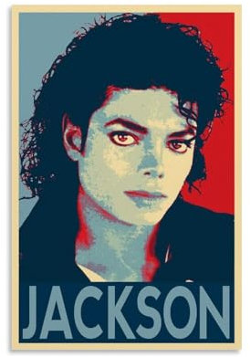 IKJIkkncf Michael Jackson Art Poster Dekorative Malerei Leinwand Wandkunst Wohnzimmer Poster Schlafzimmer Malerei,Wandkunst Bilddruck Moderne Familienzimmer Dekor 12x18inch(30x45cm)