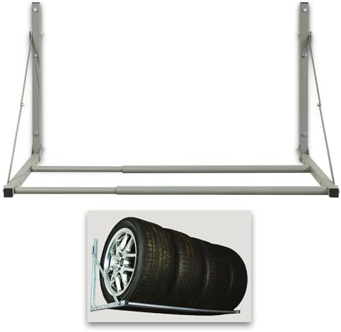 ENVA MADE FOR QUALITY Reifen-Wandregal, Reifenregal - 70-120cm - klappbar,