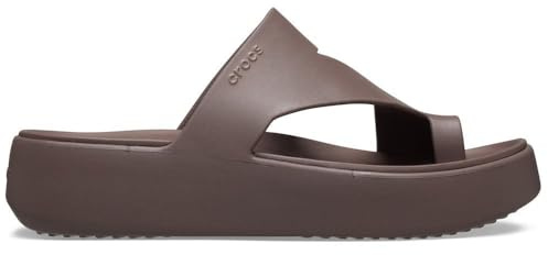 Crocs Women Sandal,Getaway Platform Toe Loop,Truffle,3 UK Women