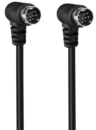 Qaonsciug Câble vidéo S DIN 9 broches mâle vers mâle pour connexion récepteur projecteur 180 cm/300 cm/50 cm