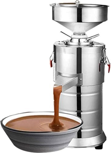 HYYKEJI Electric Grain Grinder, Commercial Nut Butter Grinder, with Feeding Funnel, 15kg/H, Easy to Clean, for Peanut, Sesame, Walnut Butter