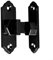 Serrure de porte coulissante pratique pour de multiples applications résidentielles (noir)
