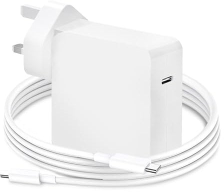 106W Mac Book Pro USB C to C Fast Charger for Mac Book Pro 13 14 15 16 inch, Mac Book Air 2018 2019 2020 13 inch,i Pad Pro 2024-2018,Charging for All Type C Devices,Power Adapter Included 5.92ft Cable