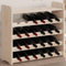 Makastle Range Bouteilles Étagère à Vin avec Panneau Supérieur, 5 Niveaux de Stockage de vin pour 24 Bouteilles, Casier Cave Etagères Porte-Bouteilles, 67.5x25x60 cm