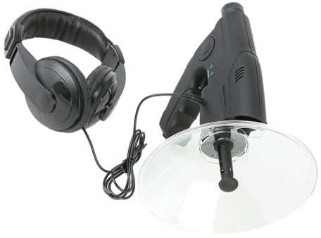 KIXZSAZ Vogelhorch Teleskop, kompakte Größe, klare Sicht, Fernhörvermögen, ABS Parabolantenne, Richtmikrofon