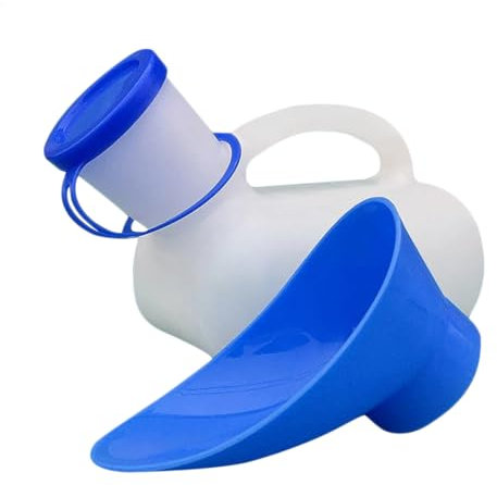 1000 Ml Urinoir Unisexe Avec Connecteur, Bouteille D'urine Portable En PE Pour Hommes Et Femmes, Urinoir De Voyage Étanche Pour Voiture Et Camping En Plein Air