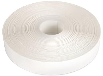 Bricoroll Vorverleimte Kanten, Anwendung mit Bügeleisen, Material Melamin, einfarbig, weiß, Breite 40 mm x Länge 50 m, professionelle Verarbeitung, hohe Widerstandsfähigkeit, hergestellt in Spanien