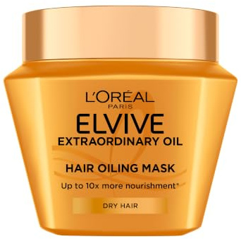 L'Oréal Paris Elvive Extraordinary Oil Hair Oiling Mask for Dry Hair 300ml | With 12% Nourishing Complex, For Very Dry Hair, Adds Up To 10x More Nourishment, Hydrates Lengths