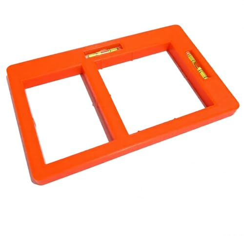 Electrical Socket Back Box Template Level | 1 & 2 Gang | Marking | Compact (Orange)