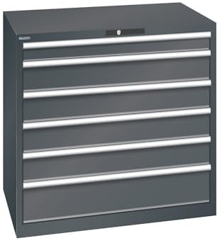 kaiserkraft | ESD-Schubladenschrank | BxTxH 1023 x 725 x 1000 mm | 6 Schubladen | Traglast 200 kg | anthrazitgrau