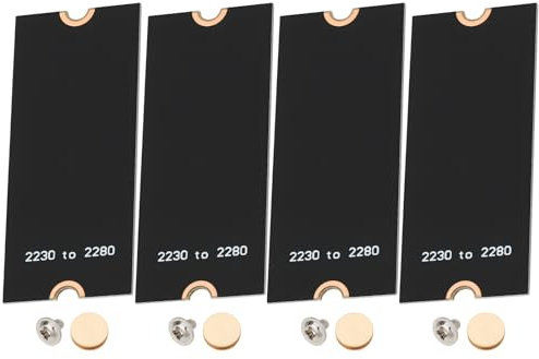 ECSiNG 4 Pack M.2 2230 to 2280 SSD Extension Mounting Bracket Kit Compatible with M.2 2280 NVMe SATA Motherboards