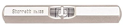 Starrett 135A Pocket Level mit satinierter vernickelter Oberfläche, Größe 2-1/2