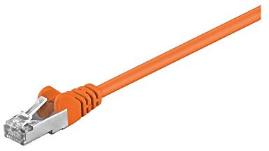 Goobay 93458 CAT 5e Patch Cable, F/UTP, Orange, 10m Length
