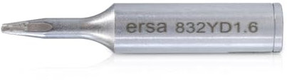 Ersa 0832YD - Punta per saldare Ersadur, per stazioni di saldatura RDS80/Analog60/MS8000 ecc., a scalpello, 1,6 mm