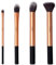 LaRoc ® 4pc Piece Makeup Brush Cosmetic Beauty Set Kit Eyeshadow Foundation Powder Blush Synthetic Bristles MUA Professional Sculpting Highlighting Face Tools
