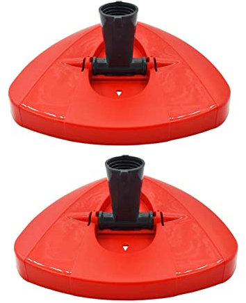 ceasnitis 2 Pezzi Base Rotante di Ricambio per Vileda Mop, Disco a Testa Triangolare per O-Cedar, Plastica Accessori per mop Accessori per rotomop