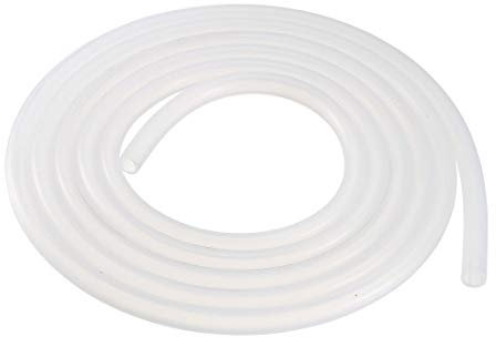 sourcingmap Tube en Silicone 6 mm x 8 mm Tube pour Bière Eau Air Tuyau, 2 M, Métal, 0,24
