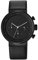Projects Watches Kiura Black Chronograph Quarz Edelstahl IP Schwarz Leder Herren Uhren