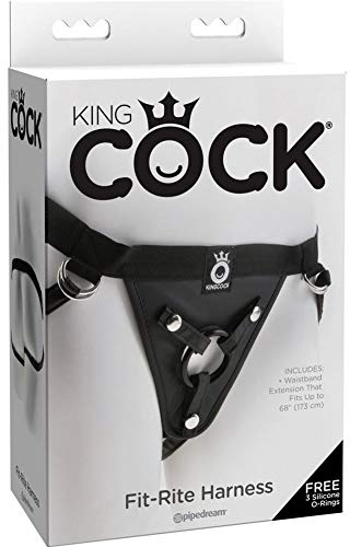 King Cock Fit Rite Harness, Black, 76-97 cm