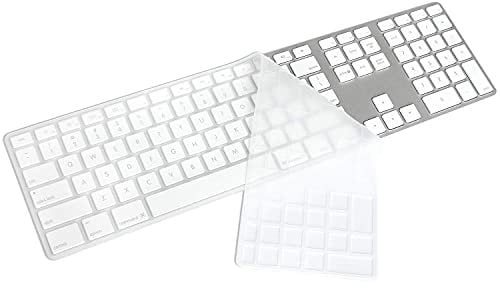 Masino Silicone Keyboard Cover Ultra Thin Keyboard Skin for Apple Full Size Keyboard with Numeric Keypad MB110LL/B (Clear)
