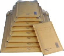 Luftpolstertasche f. CD goldge 100St INNENMAß 175X165MM