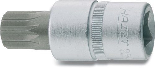 Hazet 990-16 Douille mâle carré creux 12,5 mm denture multiple intérieur XZN Taille M16