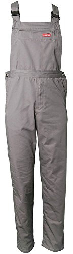 Planam 0835028 MG 260 Latzhose, Grau, Größe 28