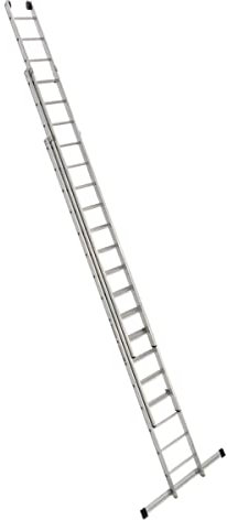 Alu-Schiebeleiter 3-teilig 3x16 Sprossen
