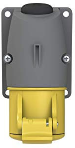 ABB 216RS4 Surface Mounted Socket Waterproof, Yellow, 4h, 16 Amp, IP44, 2P+Earth (ABB2CMA193097R1000)