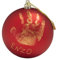Baby Art My Christmas Fairy Pallina di Natale in Plastica, Decorazione Natalizia Albero Natale, con Kit Impronta, Rosso