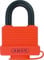 ABUS Vorhängeschloss 70AL/45 aus massivem Aluminium - wetterfest - mit Schutzkappe und Kunststoffummantelung - ABUS-Sicherheitslevel 5 - Orange