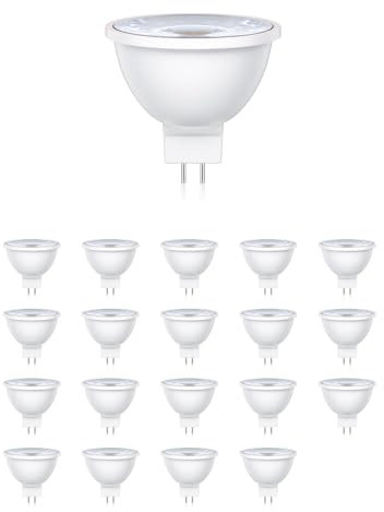 ledscom.de 20 Stück GU5.3 LED Leuchtmittel, MR16, weiß (3900 K), 5,7 W, 524lm, 37°