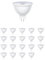 ledscom.de 20 Stück GU5.3 LED Leuchtmittel, MR16, weiß (3900 K), 5,7 W, 524lm, 37°