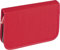 Brunnen 104918520 Schüler-Etui Crinkle (19,5 x 13,5 x 3,5 cm, 1 Klappe, rot befüllt mit 9 dicke Markenbuntstifte, 2 Markenbleistifte, Lineal 16 cm, Metalldoppelspitzer, Radiergummi)