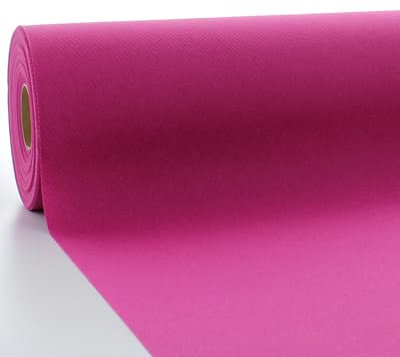 Sovie HORECA Linclass Airlaid Tischdeckenrolle Violett - Tischdecke 118cm x 25m - Einfarbige Papiertischdecke Rolle - Ideal für Party & Hochzeit