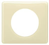 Legrand 066621 Plaque Céliane Laqué, 1 Poste, Finition Ivoire